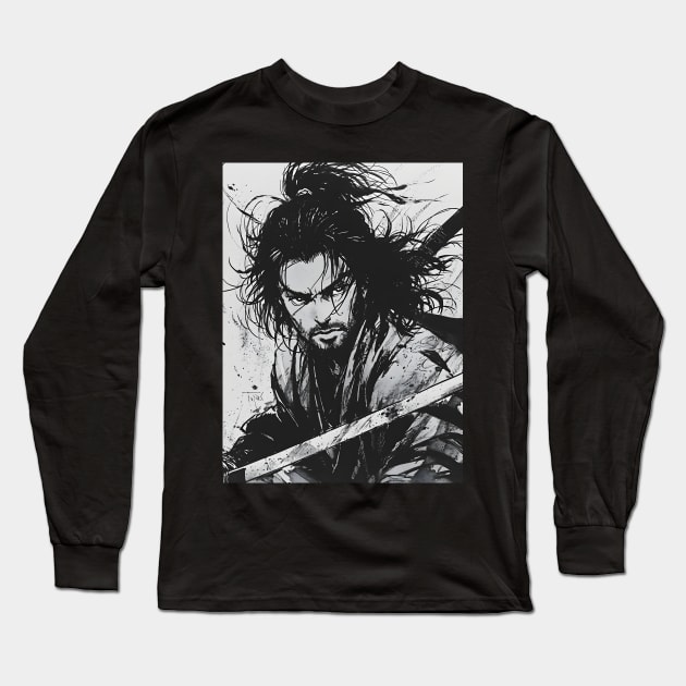 Vagabond Chronicles: Samurai Journeys, Manga Excellence, and Artistic Wonders Unveiled Long Sleeve T-Shirt by insaneLEDP